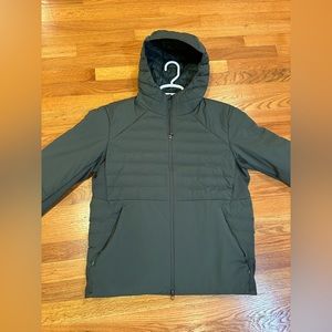 Lululemon Men’s Down For It All Hoodie Size Large color Dark Green